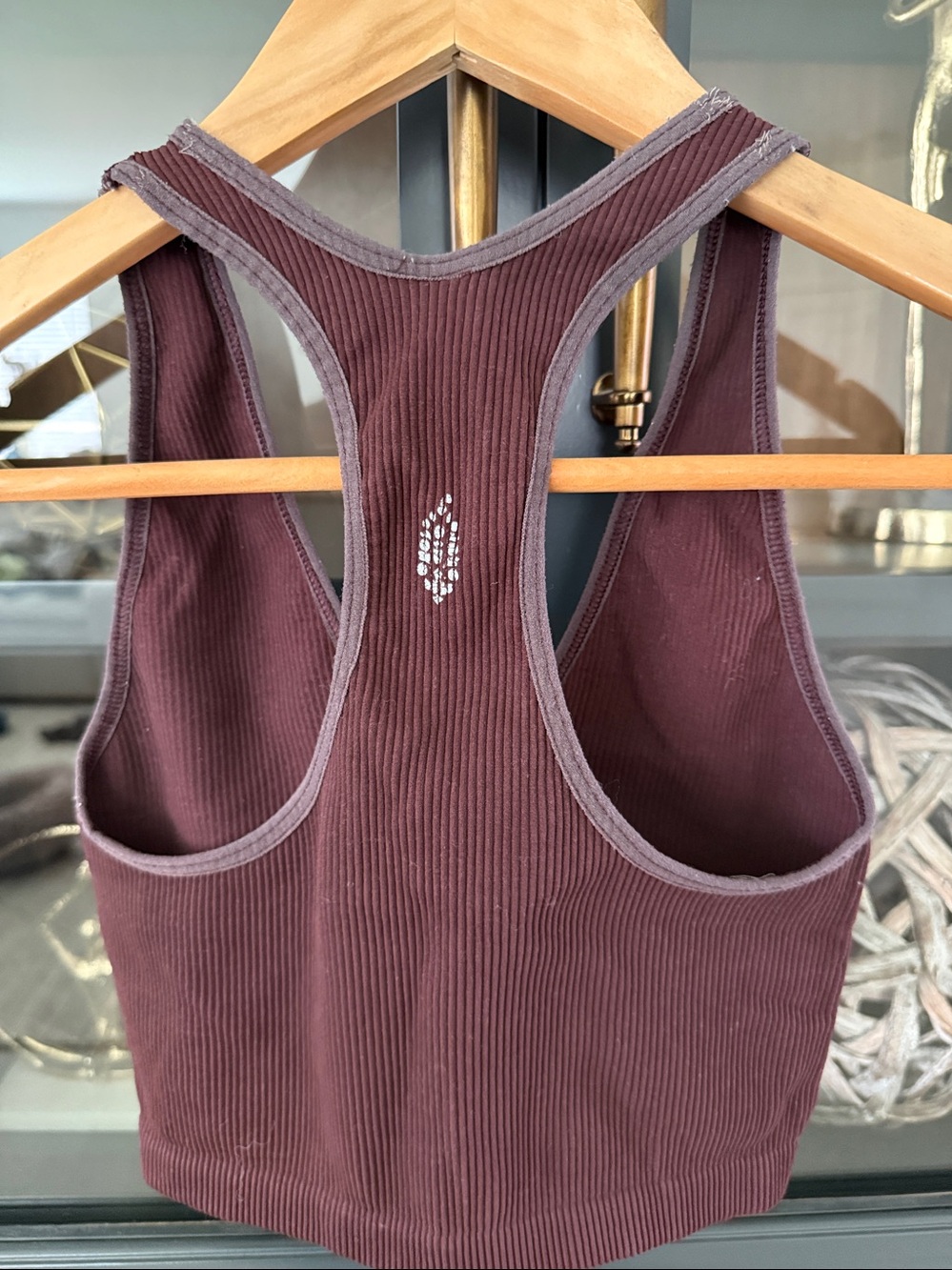 Women's Ribbed Racerback Bralette - Picture 2 of 6